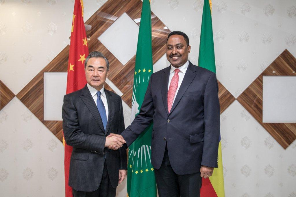 Chinese State Councilor and Foreign Minister Wang Yi meets with Ethiopian Foreign Minister Workneh Gebeyehu in Addis Ababa, Ethiopia, Jan 3, 2019. Source: https://www.chinadaily.com.cn/a/201901/04/WS5c2eb3b1a31068606745eda8.html