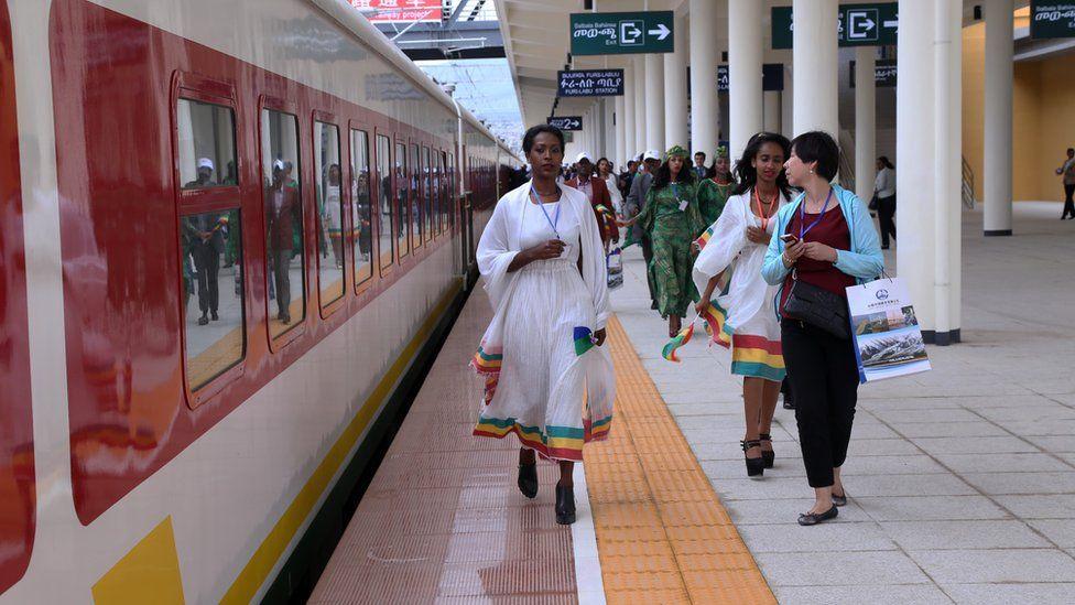 A new station built with China's help opened in Addis Ababa in 2016. Source: https://www.bbc.com/news/world-africa-49580863