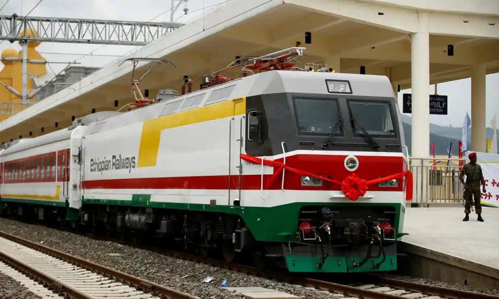 A security guard during the inauguration of the new line, Oct 5, 2016. Source: https://www.theguardian.com/world/2016/oct/06/next-stop-the-red-sea-ethiopia-opens-chinese-built-railway-to-djibouti