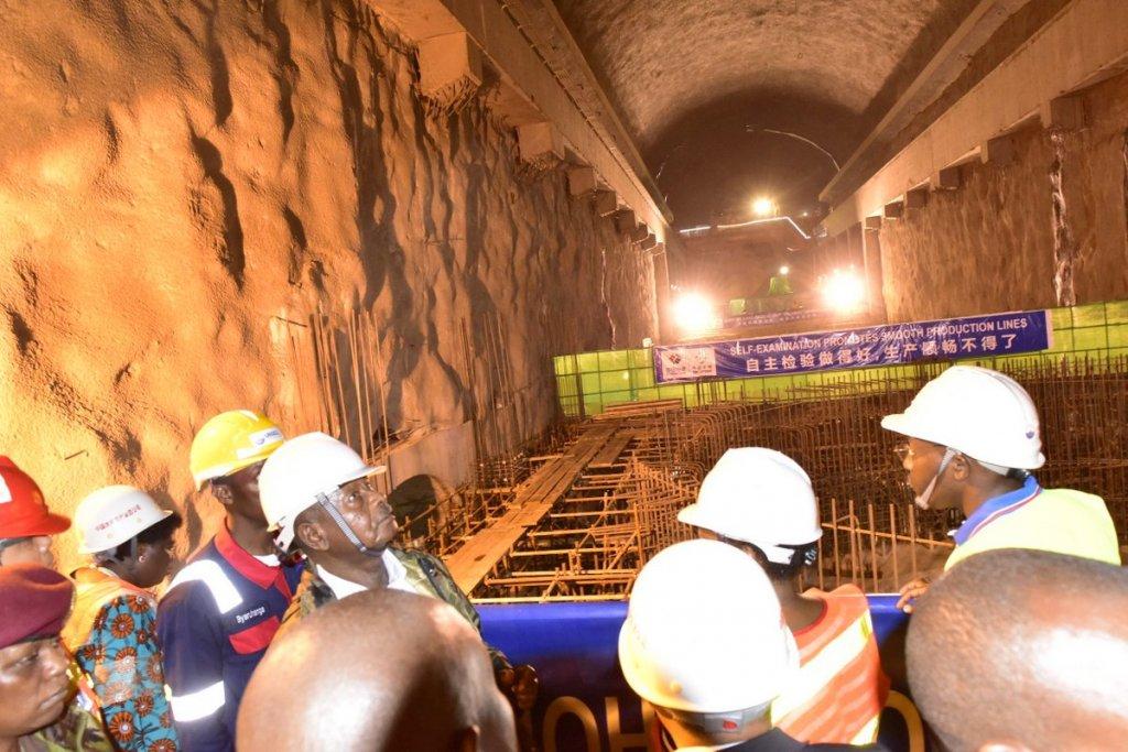 President Museveni observes some sections of Karuma dam in one of the tunnels during his inspection, May 17, 2019. Source: https://www.dispatch.ug/2019/05/17/isimba-karuma-boost-africas-hydro-power-standing/