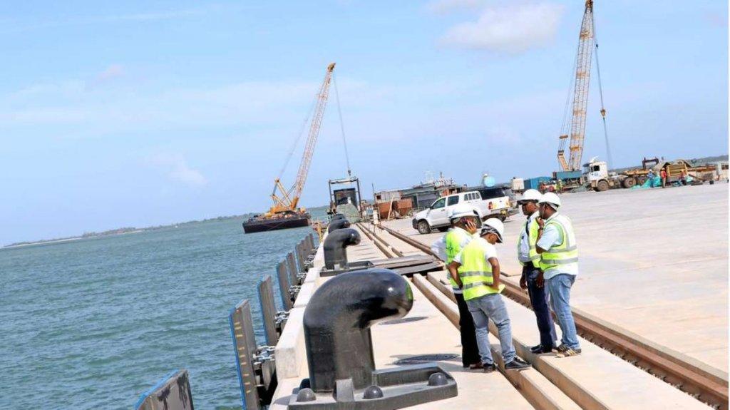 Construction works at Lamu Port. Source: https://www.theeastafrican.co.ke/tea/business/three-berths-complete-at-lamu-port-1908080