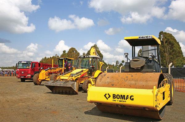 Engineering vehicles at the launching ceremony of the Special Economic Zone project, in Eldoret, Kenya on Jul 7, 2017. Source: https://www.chinadaily.com.cn/kindle/2017-07/16/content_30130241.htm