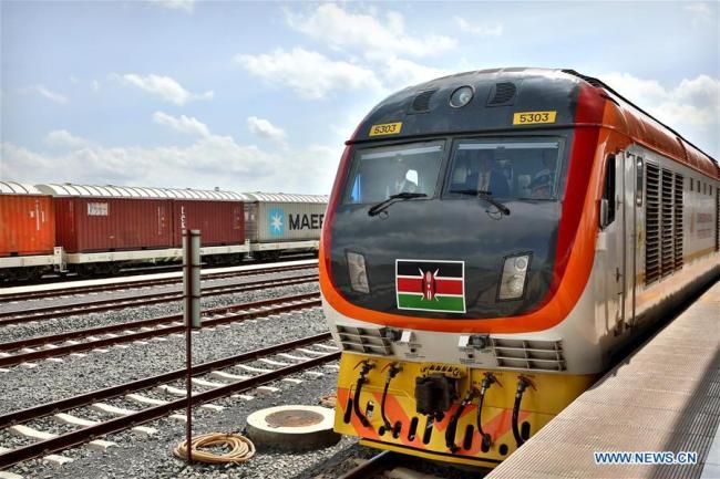 A train leaves the Nairobi terminus of Mombasa-Nairobi Standard Gauge Railway (SGR) in Nairobi, capital of Kenya, on May 31, 2018. Source: http://english.scio.gov.cn/beltandroad/2018-08/02/content_57972764.htm