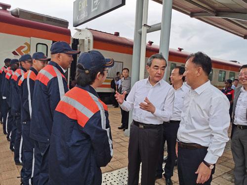 On January 10, State Councilor and Foreign Minister Wang Yi took the Mombasa-Nairobi standard gauge railway (SGR) passenger train during his stopover in Kenya to inspect the construction and operation of the cooperation project. Source: https://www.mfa.gov.cn/ce/cezanew//eng/zgxw/t1731190.htm