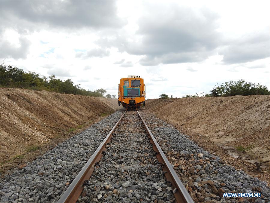 Photo taken on May 25, 2020, shows a tamping machine at a site of Tanzania's Central Railway Line rehabilitation project undertaken by China Civil Engineering Construction Corporation in Tanzania. Source: http://www.xinhuanet.com/english/africa/2020-08/14/c_139290023.htm