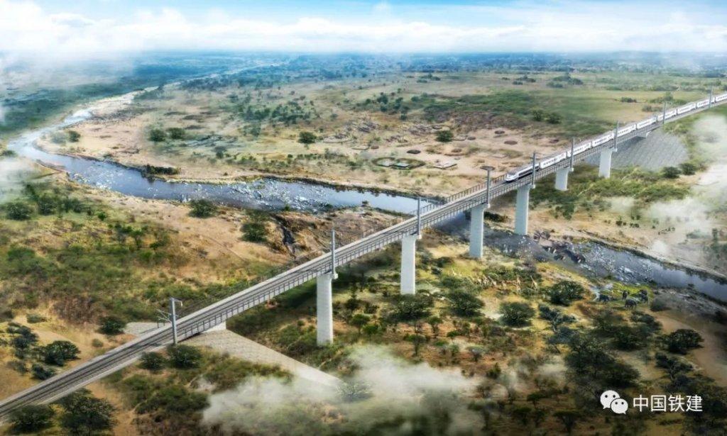 Rendering of the Standard Gauge Railway project. Source: http://www.sasac.gov.cn/n2588025/n2588124/c19158604/content.html